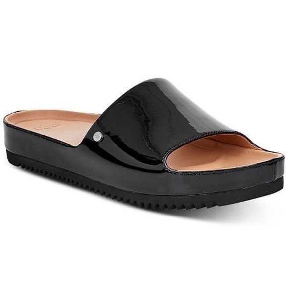 NWT Ugg Jane Patent Slides black - Picture 4 of 4